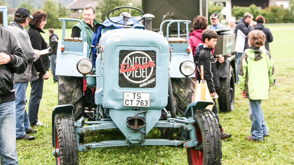 Dieser Trecker hat die Gulaschkanone aufs Festivalgelände gebracht! © BAYERN 3