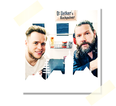 Olly Murs und Rea Garvey zusammen im Backstage-Bereich / © BAYERN 3