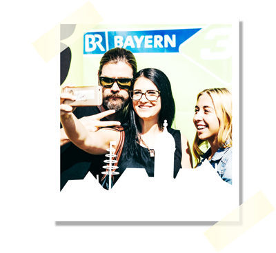 Rea Garvey war hinter der Bühne für Selfies zu haben / © BAYERN 3