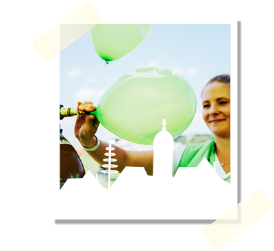 Die BAYERN 3 Luftballons sind immer ein Hingucker / &copy; BAYERN 3